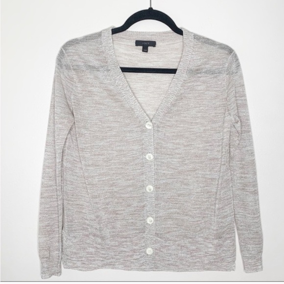 J. Crew Sweaters - J Crew | Metallic Space Dyed V neck Cardigan